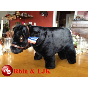 new design stuffed black cow toy